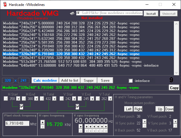 V Modelines Generator